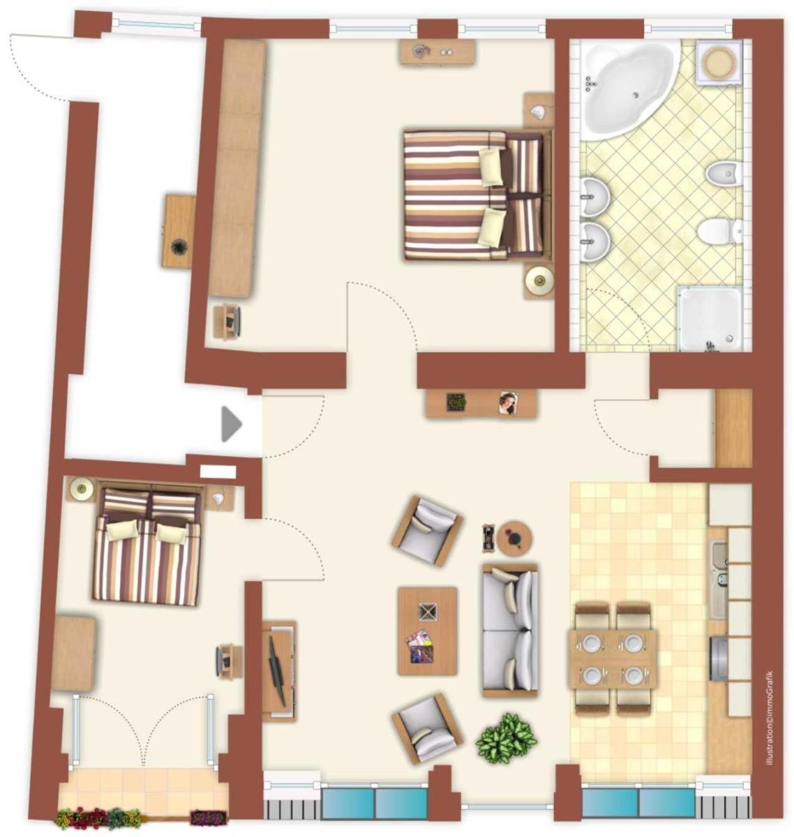 Haus Drei Schwestern, Bernstein Росток Екстериор снимка